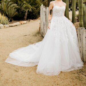 White April Bridal Gown WA22558
